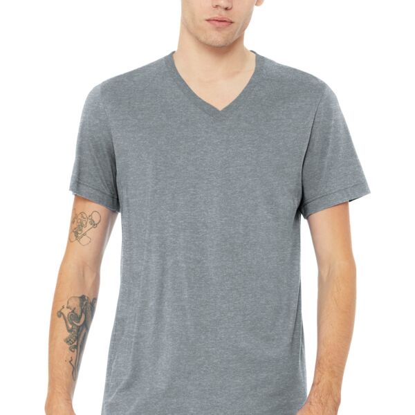 Unisex Heather CVC V Neck Tee Thumbnail