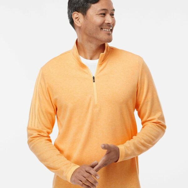 Men's 3-Stripe Quarter-Zip Sweater Pullover Thumbnail