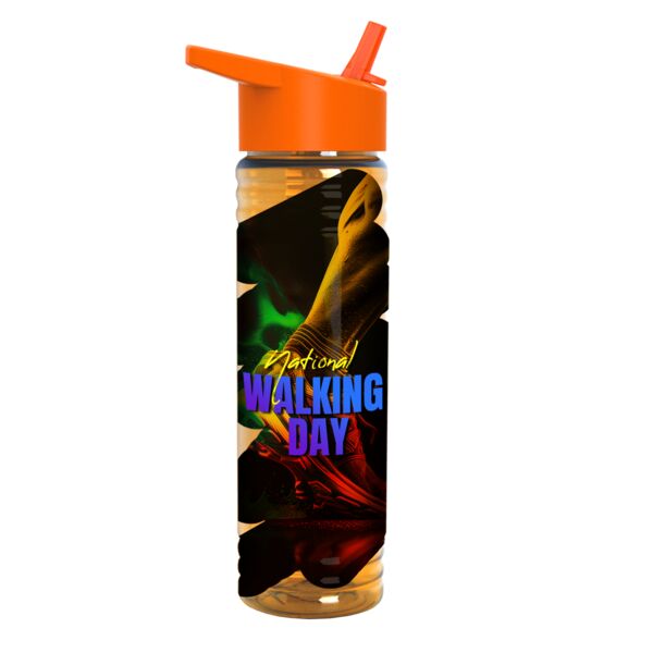 Garyline® Slim Fit Bottle with Flip-Straw Lid - 24 oz. Thumbnail