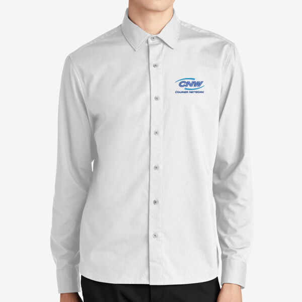   - Long Sleeve Stretch Woven Shirt Thumbnail